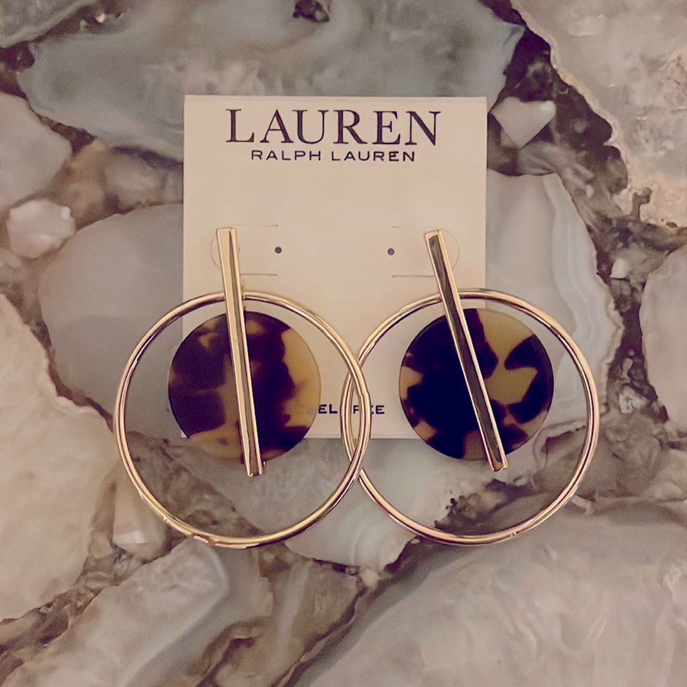 Ralph Lauren earrings with tag.